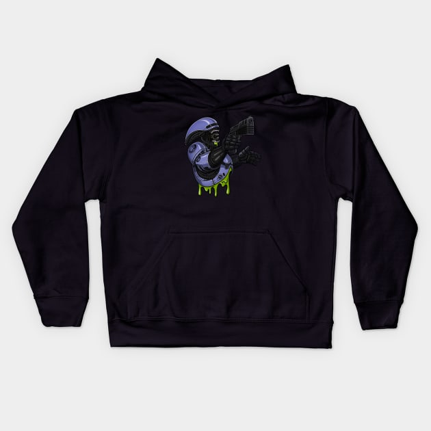 'XenoCop' Kids Hoodie by CMatthewman